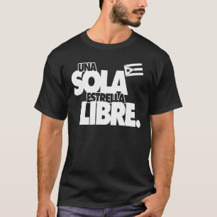 Camiseta Una sola estrella libre.