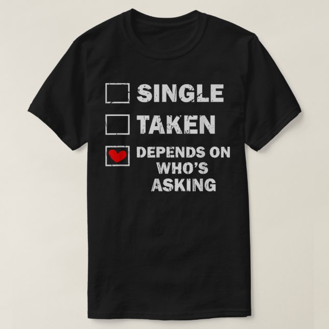 Camiseta Una Sola Tomada Depende De Quién Pregunte Diversió (Diseño del anverso)