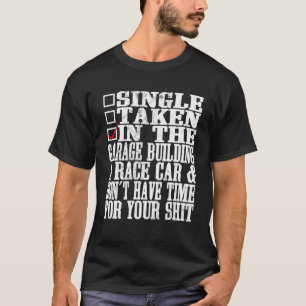 Camiseta Una Sola Tomada En El Mecánico De Coches De Garaje