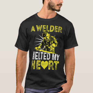 Camiseta Una soldadora derritió mi corazón 1