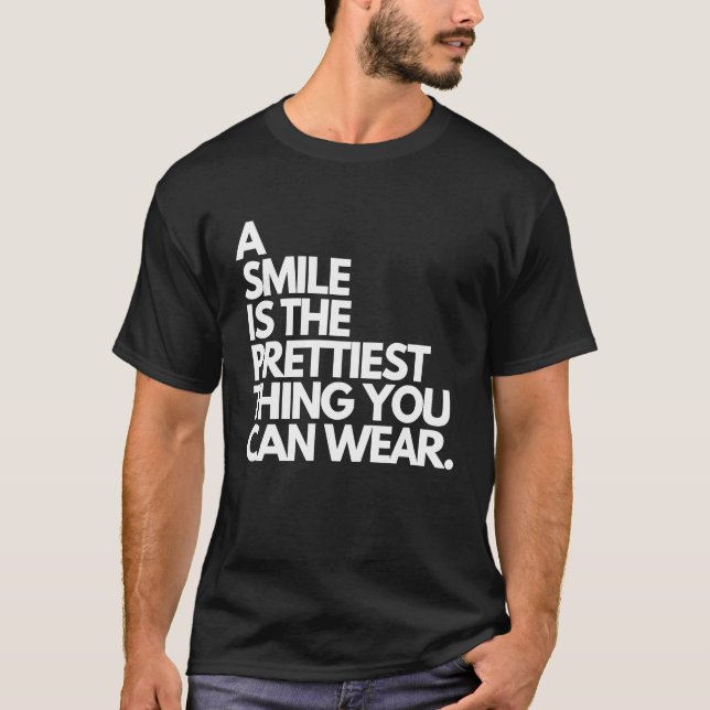 Camiseta Una sonrisa es lo más bonito que puedes usar en Ki (Anverso)