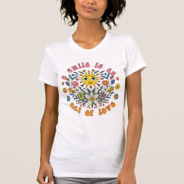 Camiseta Una Sonrisa es un Acto de Amor Hippie Boho