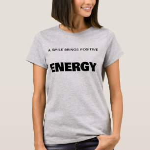 CAMISETA UNA SONRISA TRAE ENERGÍA POSITIVA-BÁSICA