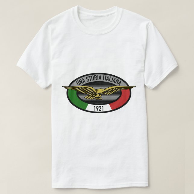 Camiseta Una Storia Italiana Moto Guzzi (Diseño del anverso)