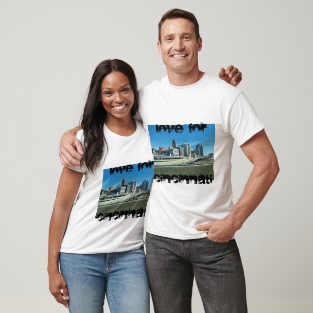 Camiseta Una sudadera encapuchada con el centro de Cincinna (Unisexo)