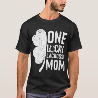 Camiseta Una Suertuda Lacrosse Mom Funny Mating St Patricks