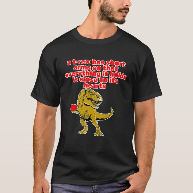 Camiseta Una T-rex tiene brazos cortos — (Anverso)