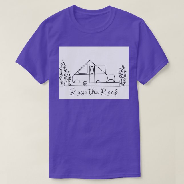 Camiseta Una tapa de bastidor XL levanta el techo (Diseño del anverso)