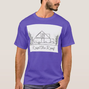 Camiseta Una tapa de bastidor XL levanta el techo