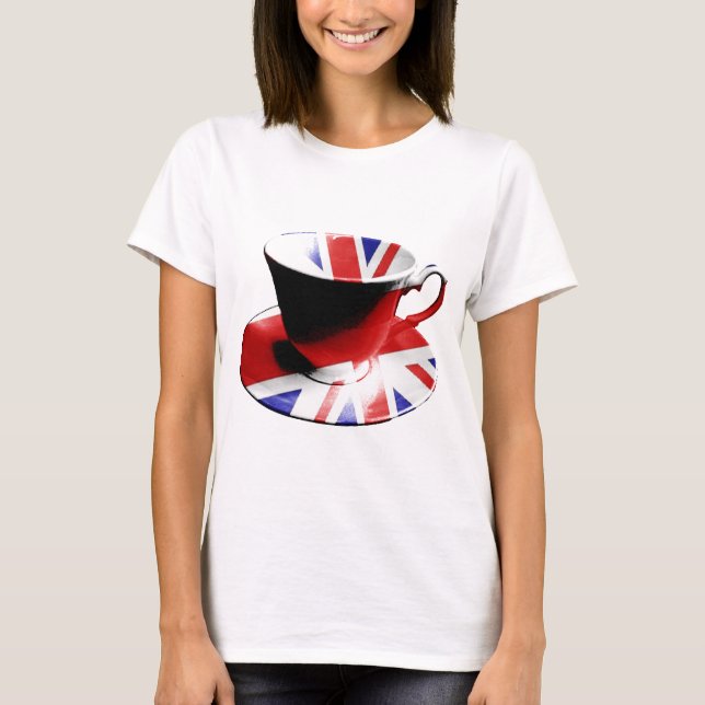 Camiseta Una taza agradable de té inglés (Anverso)