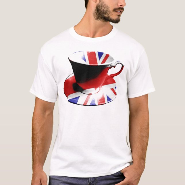 Camiseta Una taza agradable de té inglés (Anverso)
