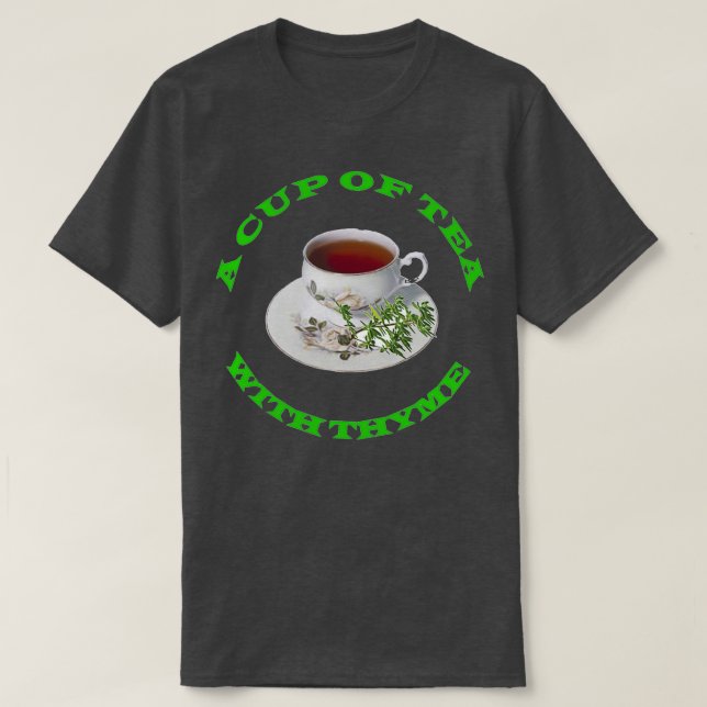 CAMISETA UNA TAZA DE TÉ CON TIEMPO (Diseño del anverso)