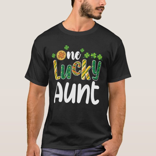 Camiseta Una tía afortunada que iguala familia St Patrick's (Anverso)