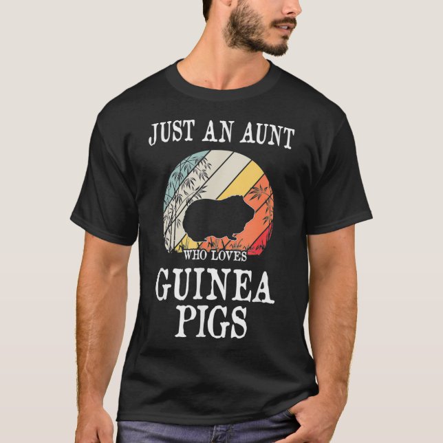 Camiseta Una tía que ama a los cerdos de Guinea (Anverso)