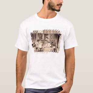 Camiseta Una tienda japonesa del paño, c.1890 (phot