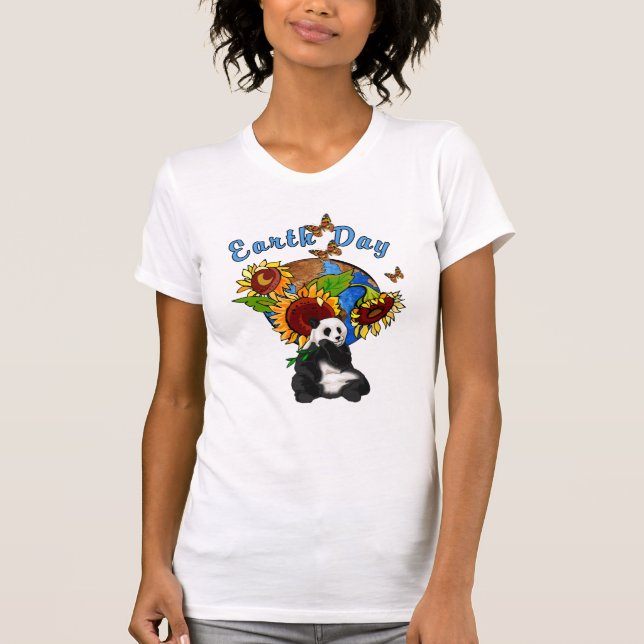 Camiseta Una tierra del girasol y de la panda (Anverso)
