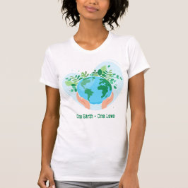Camiseta Una Tierra, un amor. Guardar el planeta