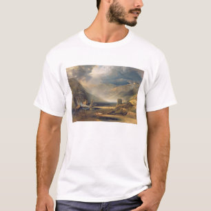 Camiseta Una tormenta que pasa apagado en la costa de