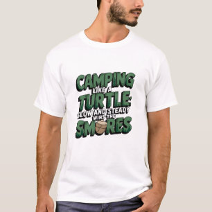 Camiseta Una tortuga animal divertida camping