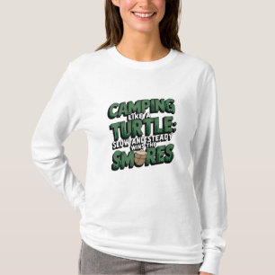 Camiseta Una tortuga animal divertida camping