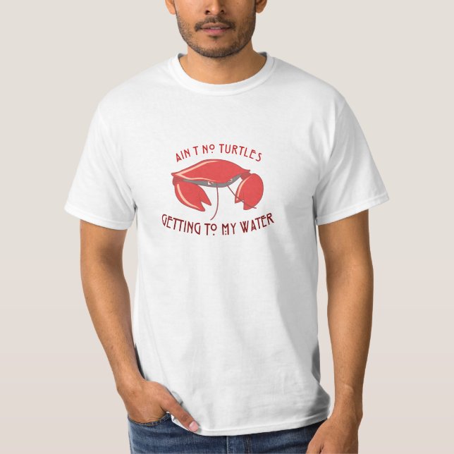 Camiseta ¿Una tortuga llegó al agua? No. (Anverso)