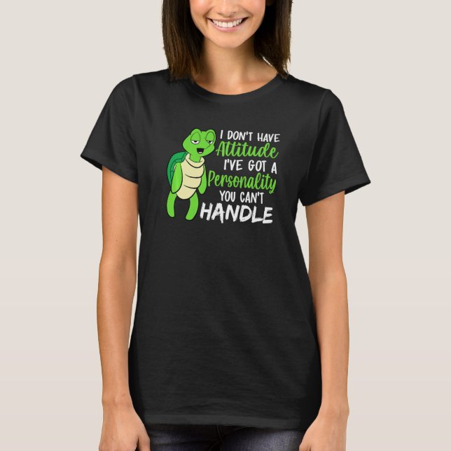 Camiseta Una tortuga verde divertida que tengo una personal (Anverso)