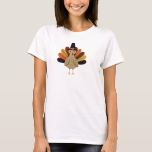 Camiseta Una Turquía de Acción de Gracias, clásica y vintag