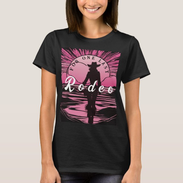 Camiseta Una última soltera de rodeo (Anverso)