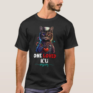 Camiseta Una Unidad de Cuidados Intensivos amada Mamá Gato