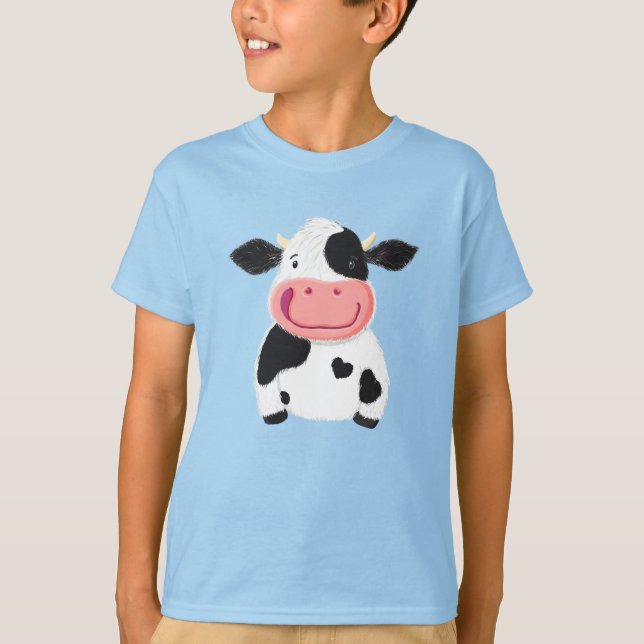 Camiseta Una vaca lechera feliz (Anverso)