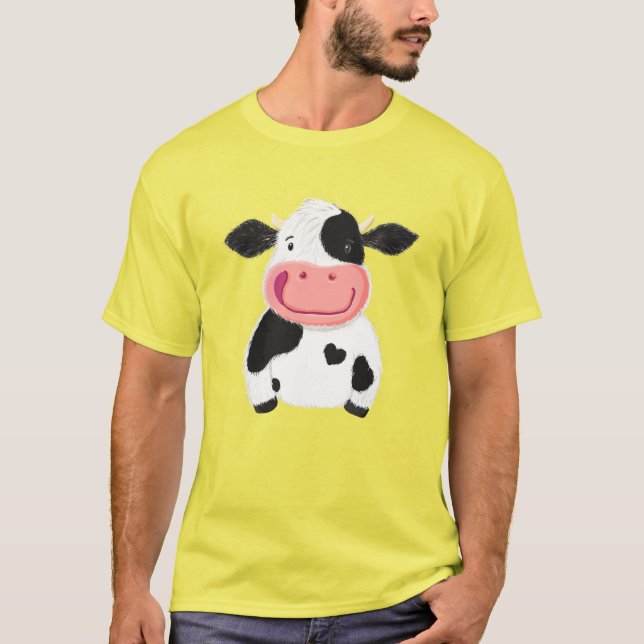 Camiseta Una vaca lechera feliz (Anverso)