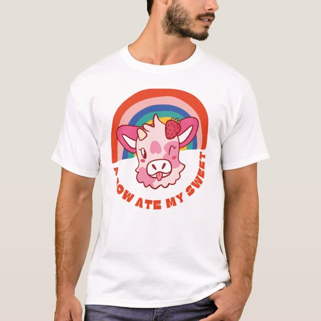 Camiseta Una vaca se comió mi dulce lema (Anverso)