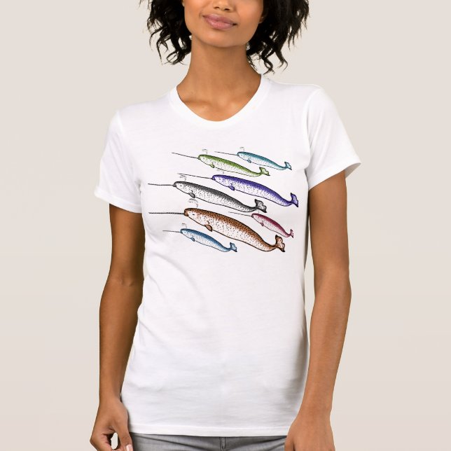 Camiseta ¡Una vaina de Narwhals! ¡Unicornios del mar! (Anverso)