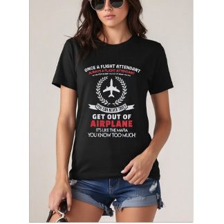 Camiseta Una vez auxiliar de vuelo, siempre auxiliar de vue