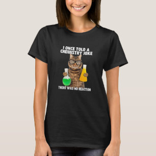 Camiseta Una Vez Conté Un Chiste De Química Gato Meme Humo