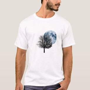 Camiseta Una vez en una luna azul - naturaleza del árbol d