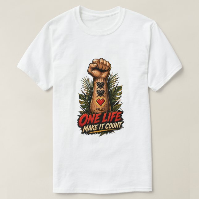 Camiseta Una Vida  (Diseño del anverso)