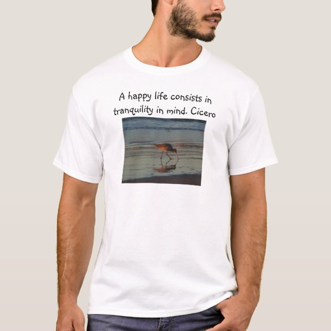 Camiseta Una vida feliz (Anverso)