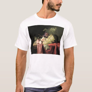 Camiseta Una vida inmóvil con las uvas, ciruelos
