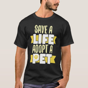 Camiseta Una vida segura adopta a los cuidadores de adopció