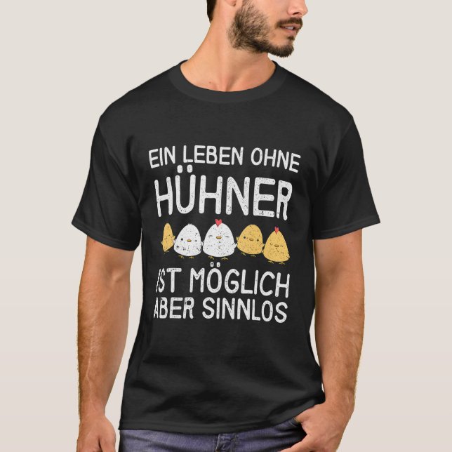 Camiseta Una Vida Sin Pollos Es Posible Pero Insignificante (Anverso)