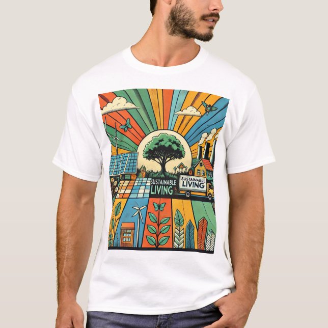 Camiseta Una vida sostenible (Anverso)