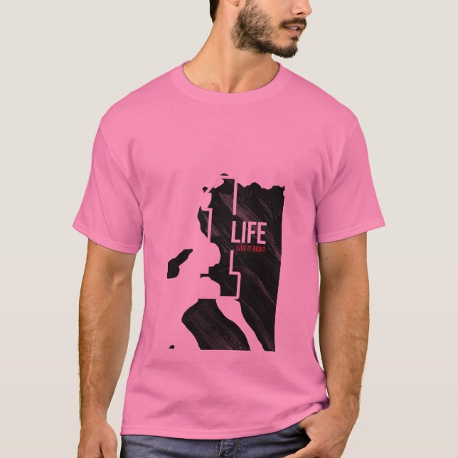 Camiseta Una vida vive bien (Anverso)