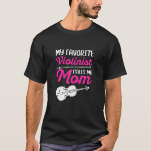 Camiseta Una violinista favorita me llama música de mamá