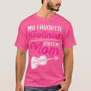 Camiseta Una violinista favorita me llama música de mamá