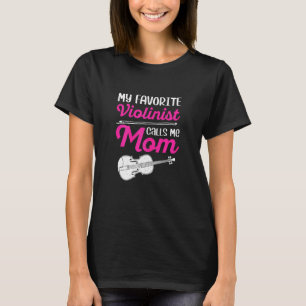 Camiseta Una violinista favorita me llama música de mamá