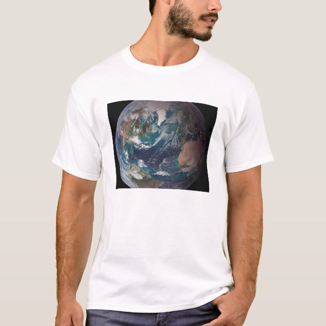 Camiseta Una visión completa de la Tierra que muestre los d (Anverso)