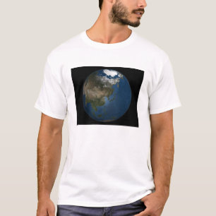 Camiseta Una visión global de Asia con el hielo del mar Árt