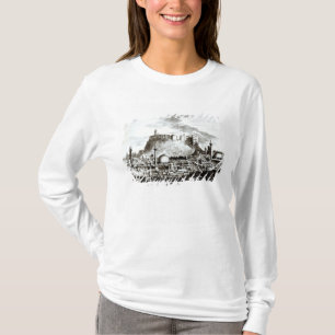 Camiseta Una vista de la ciudad y del castillo de Alepo,