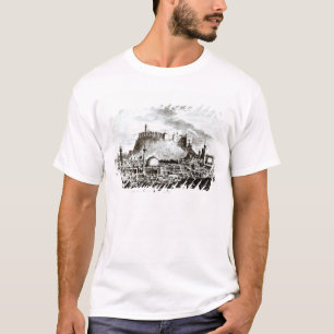 Camiseta Una vista de la ciudad y del castillo de Alepo,